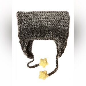 grey cat ear hat with stars